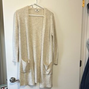 True Craft Women's Beige Open Front Cardigan